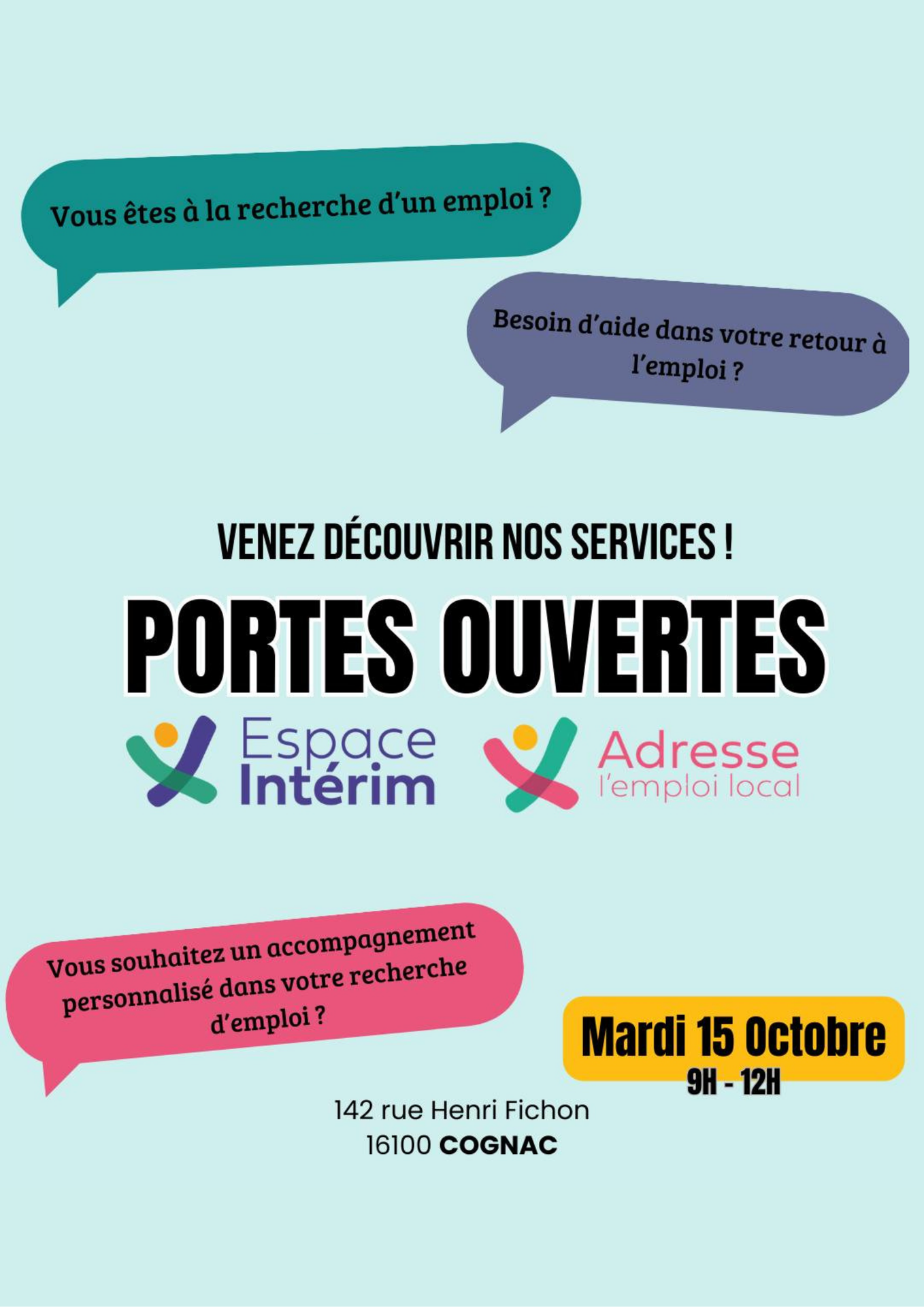 Affiche Portes Ouvertes