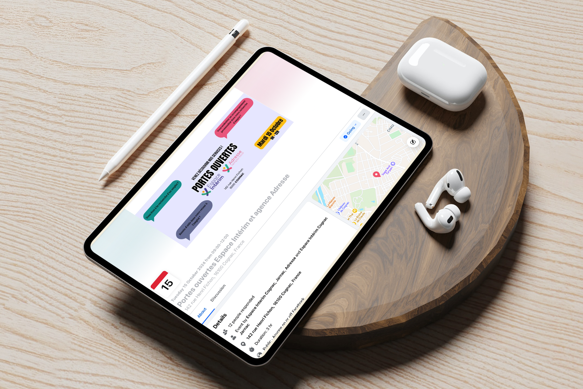 Mockup iPad Evenement
